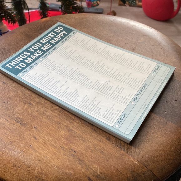 KNOCK KNOCK What You Must Do To Make Me Happy Notepad. - Picture 2 of 11